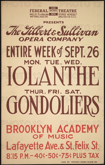 Iolanthe, New York City, [193-]. Creator: Unknown.