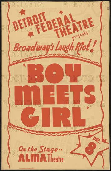 Boy Meets Girl, Detroit, [193-]. Creator: Unknown.