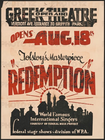 Redemption, Los Angeles, [193-]. Creator: Unknown.