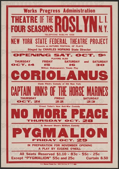 Coriolanus, Roslyn, NY, [1930s]. Creator: Unknown.