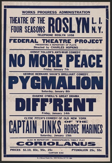 No More Peace, Roslyn, NY, 1938. Creator: Unknown.