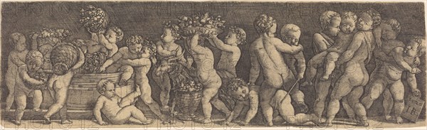 Children Harvesting Grapes. Creator: Master I. B..