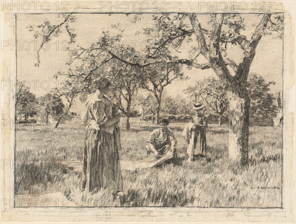 Spring, c. 1880. Creator: Leon-Augustin Lhermitte.