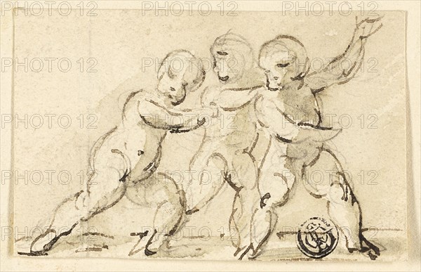 Three Putti at Play, n.d. Creator: Thomas Stothard.