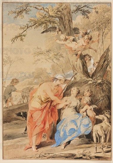 Jupiter and Mnemosyne, 1733. Creator: Jacob de Wit.
