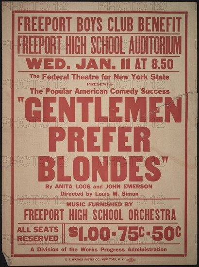 Gentlemen Prefer Blondes, [193-]. Creator: Unknown.