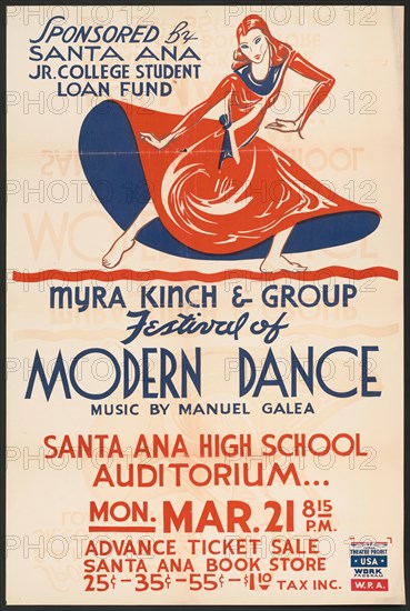 Festival of Modern Dance, [193-]. Creator: Unknown.