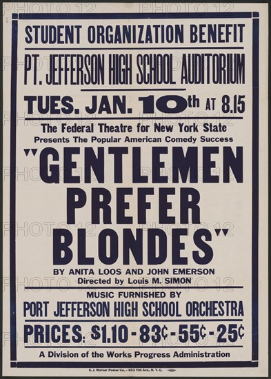 Gentlemen Prefer Blondes, [193-]. Creator: Unknown.