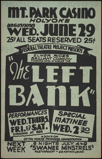 The Left Bank, Holyoke, MA, 1938. Creator: Unknown.