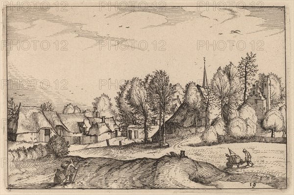 Road into a Village. Creator: Claes Jansz Visscher.