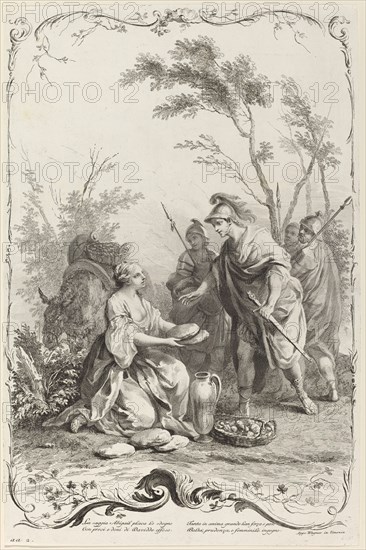David and Abigail, c. 1745. Creator: Joseph Wagner.