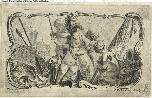 Putti at War, n.d. Creator: Jacques Philippe Le Bas.