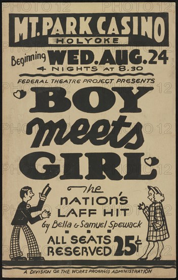 Boy Meets Girl, Holyoke, MA, 1938. Creator: Unknown.