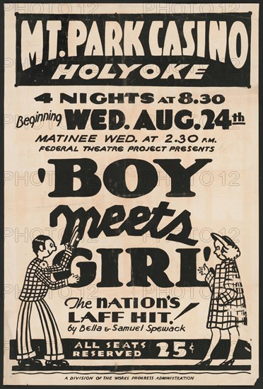 Boy Meets Girl, Holyoke, MA, 1938. Creator: Unknown.