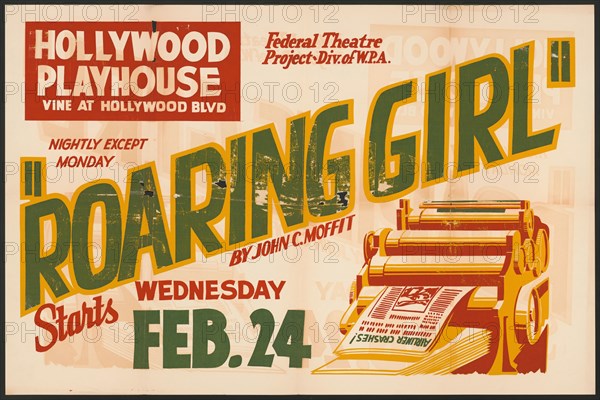 Roaring Girl, Los Angeles, [193-]. Creator: Unknown.