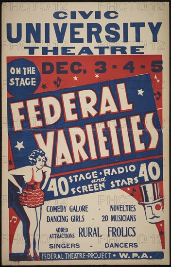 Federal Varieties, New York, 1936. Creator: Unknown.