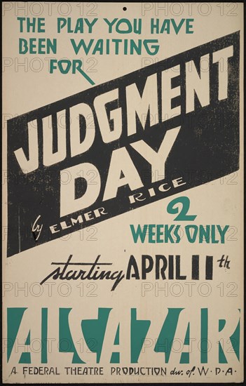 Judgment Day, San Francisco, 1938. Creator: Unknown.