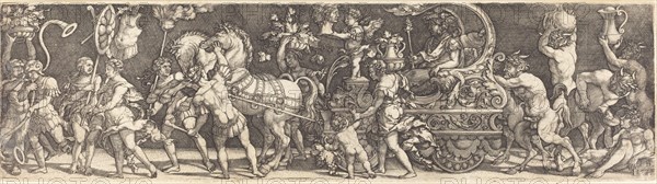 The Triumph of Bacchus, 1528. Creator: Master I. B..