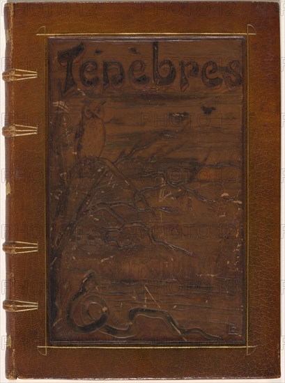 Ténèbres, 1892. Creators: Odilon Redon, Iwan Gilkin.