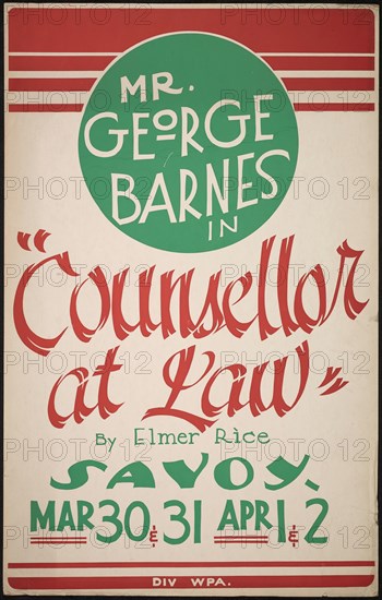 Counsellor at Law, San Diego, 1938. Creator: Unknown.
