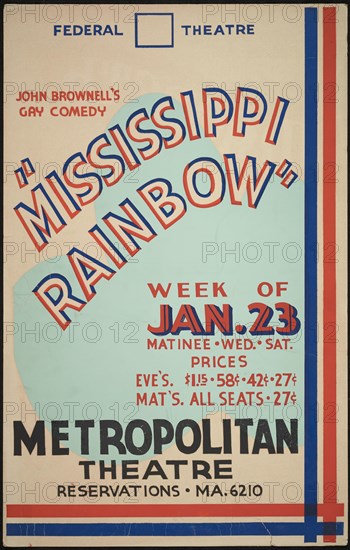 Mississippi Rainbow, Seattle, 1938. Creator: Unknown.