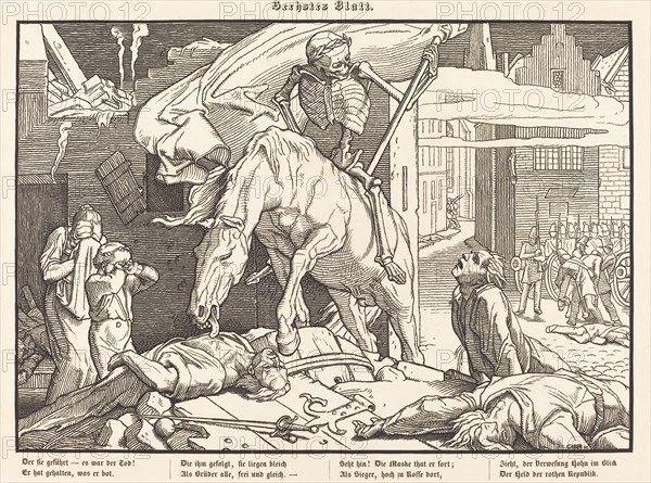 Auch ein Todtentanz VI, 1849. Creator: Alfred Rethel.