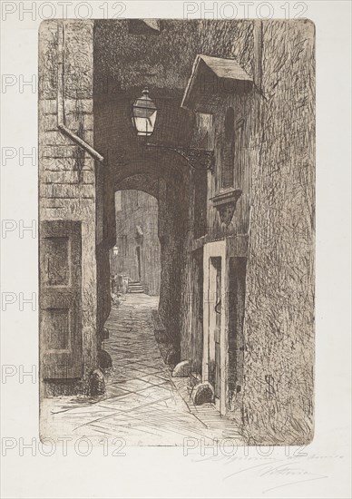 Via de' Cavalieri, 1886. Creator: Telemaco Signorini.