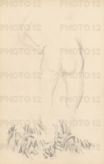 A Nude and Foliage, 1879/1882. Creator: Paul Cezanne.