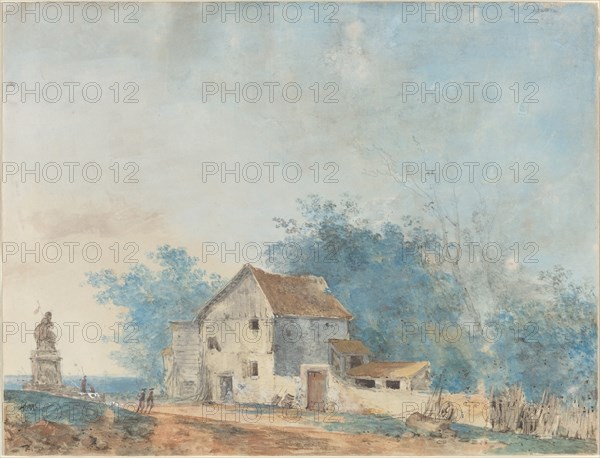 Landscape, late 1770s. Creator: Louis Gabriel Moreau.