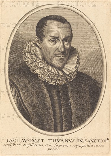 Jacques-Auguste de Thou. Creator: Balthasar Moncornet.