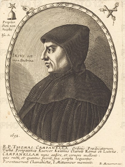 Thomas Campanella, 1658. Creator: Balthasar Moncornet.