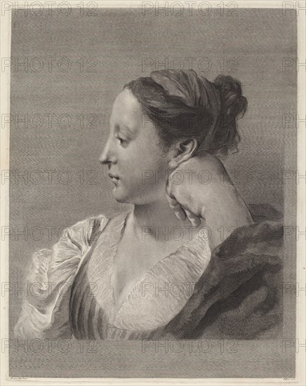 Young Woman in Profile. Creator: Marco Alvise Pitteri.