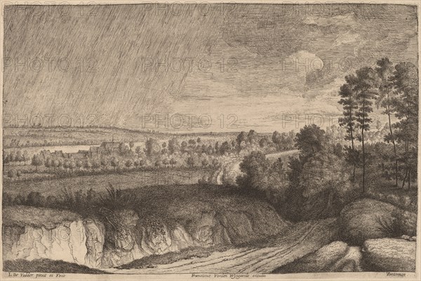 Rainy Landscape, 1636/1669. Creator: Lucas Vorsterman.