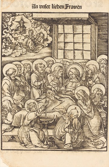 Death of the Virgin. Creator: Hans Wechtlin the Elder.