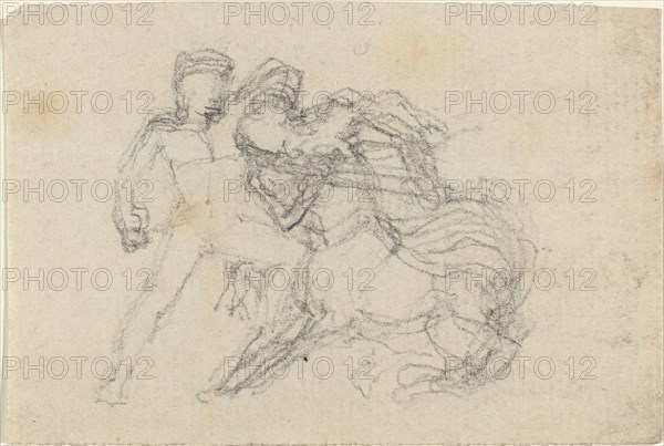 Battle between Man and Centaur. Creator: John Flaxman.