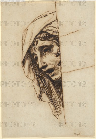 Head of a Woman, c. 1780. Creator: Jacques-Louis David.