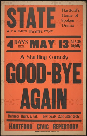 Good-bye Again, Hartford, CT, [193-]. Creator: Unknown.