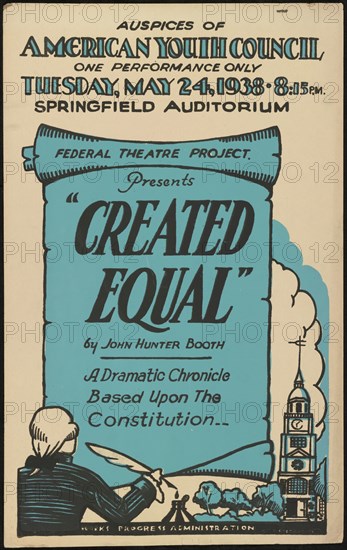 Created Equal, Springfield, MA, 1938. Creator: Unknown.