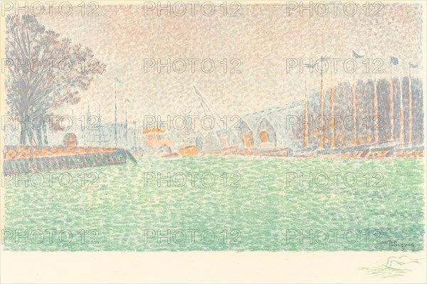 At Flushing (A Flessingue), 1895. Creator: Paul Signac.