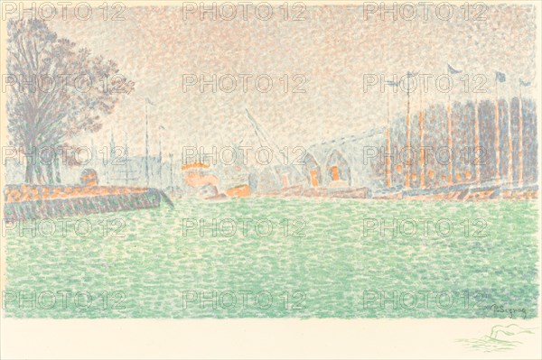 At Flushing (A Flessingue), 1895. Creator: Paul Signac.