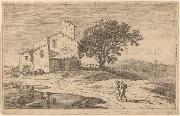 Large Tree near a House. Creator: Herman van Swanevelt.