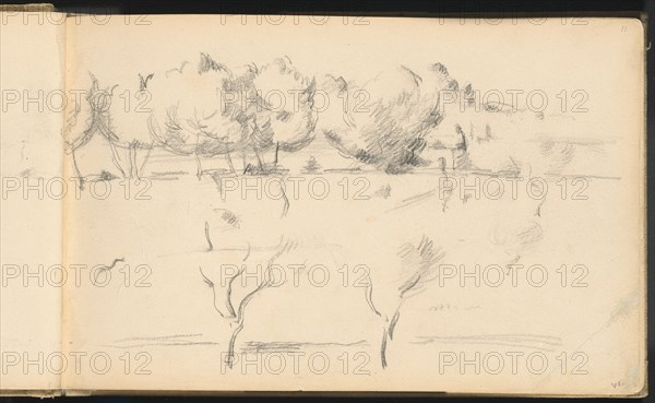 Landscape with Trees, 1895/1898. Creator: Paul Cezanne.