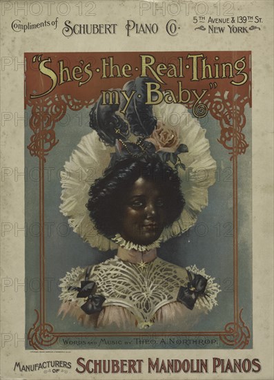 'She's the real thing my baby', 1900. Creator: Unknown.