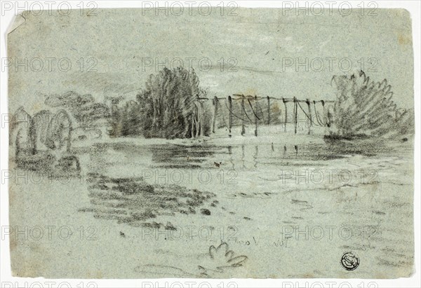 Stream and Trestle Bridge, n.d. Creator: William Turner.