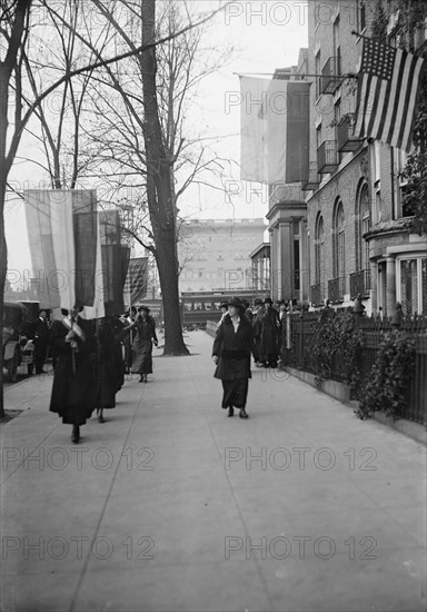 Woman Suffrage - Pickets, 1917. Creator: Harris & Ewing.