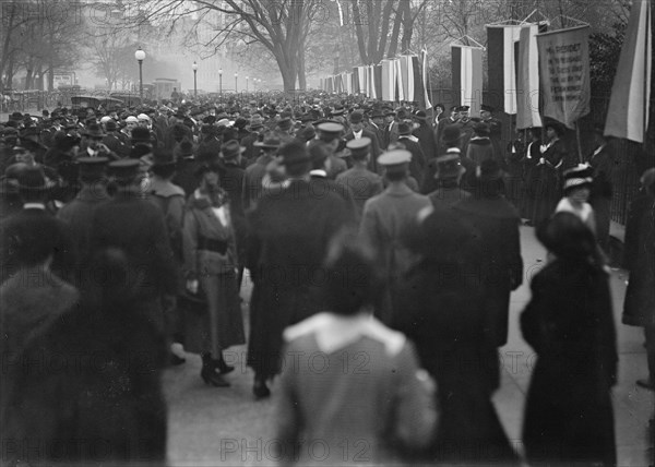 Woman Suffrage - Pickets, 1917. Creator: Harris & Ewing.