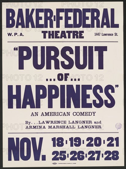 Pursuit of Happiness, Denver, [193-].  Creator: Unknown.