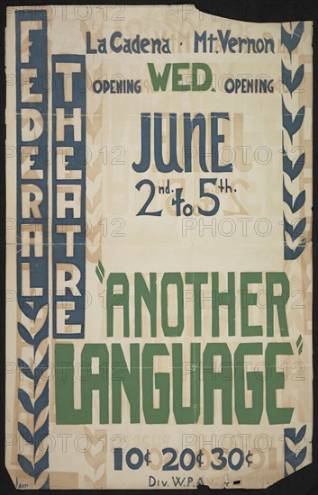 Another Language, California?, [193-]. Creator: Unknown.