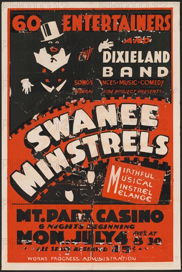 Swanee Minstrels, Holyoke, MA, [193-]. Creator: Unknown.