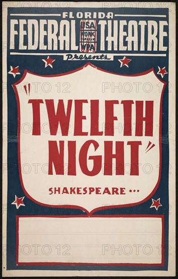 Twelfth Night, Jacksonville, FL, 1937. Creator: Unknown.